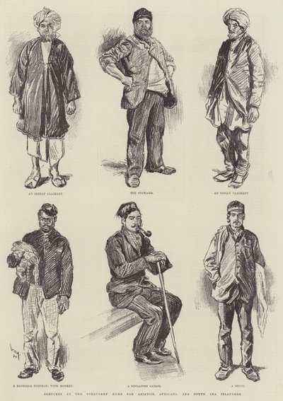 Esboços no Lar dos Estranhos para os Asiáticos, os Africanos e os Ilhéus do Mar do Sul de William Douglas Almond